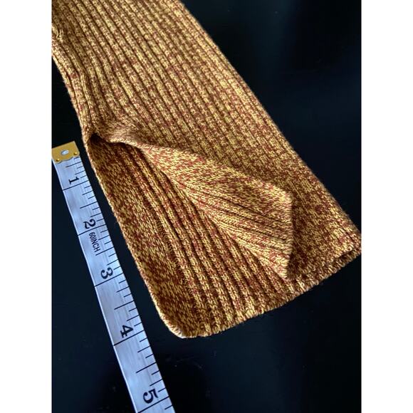 H&M Mustard Yellow/Brown Speckled Pullover Sweater sz S - Picture 13 of 13